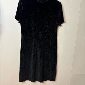 Philosophy Black Textured Mini Dress